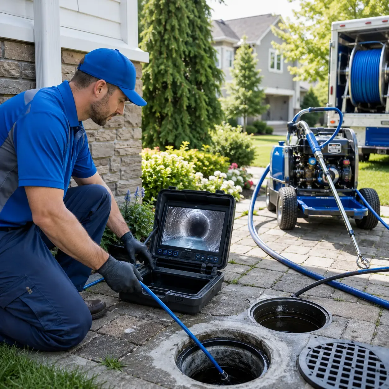 Outdoor drain cleaning professionals serving Hampstead, NH